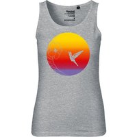 HANDGEDRUCKT "Kolibri" Frauen Tank Top Neutral