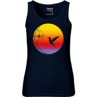 HANDGEDRUCKT "Kolibri" Frauen Tank Top Neutral