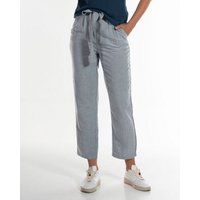 Alma & Lovis Knöchellange Paperbag-Hose aus Tencel und Leinen | Lin-Ten Paperbag