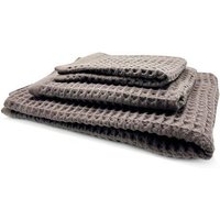 thies 1856 ® veganes Washi Matou Waffel Handtuch aus Recycelter Baumwolle und Hanfpapier