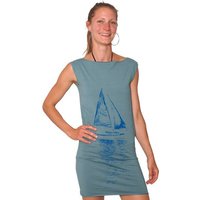 "Segelboot" Frauen Biokleidchen HANDGEDRUCKT