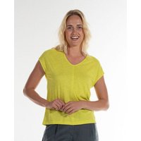 Alma & Lovis Legeres V-Shirt aus leichter Bio-Baumwolle / EcoVero | Flamé V