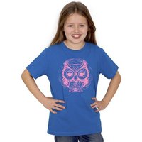 HANDGEDRUCKT "Eule" Unisex Kinder-T-Shirt Earth Positive