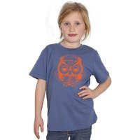 HANDGEDRUCKT "Eule" Unisex Kinder-T-Shirt Earth Positive