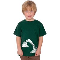 HANDGEDRUCKT "Bagger" Unisex Kinder T-Shirt Earth Positive