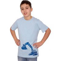 HANDGEDRUCKT "Bagger" Unisex Kinder T-Shirt Earth Positive