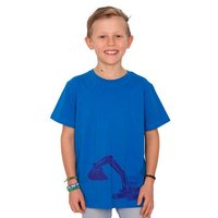 HANDGEDRUCKT "Bagger" Unisex Kinder T-Shirt Earth Positive