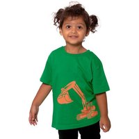 HANDGEDRUCKT "Bagger" Unisex Kinder T-Shirt Earth Positive