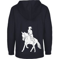 HANDGEDRUCKT "Galopp" Kinder Zip Hoody Neutral