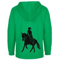 HANDGEDRUCKT "Galopp" Kinder Zip Hoody Neutral