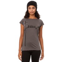 FellHerz Make Some Noise Cap Sleeve dunkelgrau aus 100% Biobaumwolle