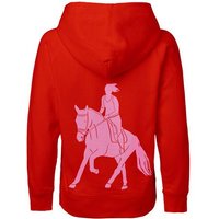 HANDGEDRUCKT "Galopp" Kinder Hoody Neutral