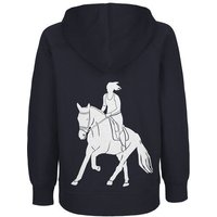 HANDGEDRUCKT "Galopp" Kinder Hoody Neutral