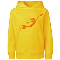 HANDGEDRUCKT "Meerjungfrau" Kinder Hoody Neutral