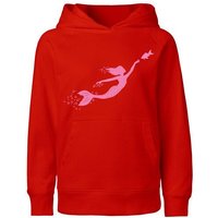 HANDGEDRUCKT "Meerjungfrau" Kinder Hoody Neutral
