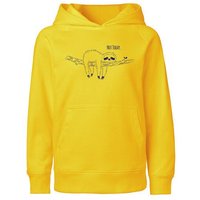 HANDGEDRUCKT "Not Today" Kinder Hoody Neutral