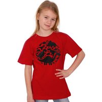 HANDGEDRUCKT "Dinos" Unisex Kinder T-Shirt Earth Positive
