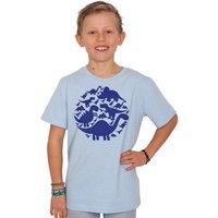 HANDGEDRUCKT "Dinos" Unisex Kinder T-Shirt Earth Positive