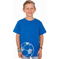HANDGEDRUCKT "Fußball" Unisex Kinder T-Shirt Earth Positive
