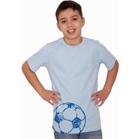 HANDGEDRUCKT "Fußball" Unisex Kinder T-Shirt Earth Positive