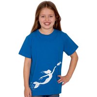 HANDGEDRUCKT "Meerjungfrau" Unisex Kinder T-Shirt Earth Positive