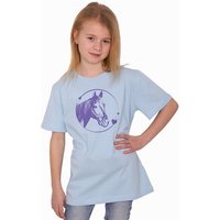 HANDGEDRUCKT "Pferdeliebe" Unisex Kinder T-Shirt Earth Positive