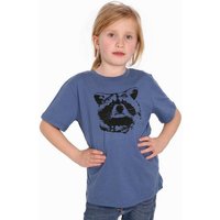 HANDGEDRUCKT "Waschbär" Unisex Kinder T-Shirt Earth Positive