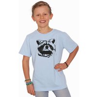 HANDGEDRUCKT "Waschbär" Unisex Kinder T-Shirt Earth Positive