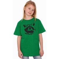 HANDGEDRUCKT "Waschbär" Unisex Kinder T-Shirt Earth Positive
