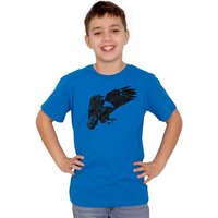 HANDGEDRUCKT "Weißkopfseeadler" Unisex Kinder T-Shirt Earth Positive