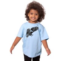 HANDGEDRUCKT "Weißkopfseeadler" Unisex Kinder T-Shirt Earth Positive