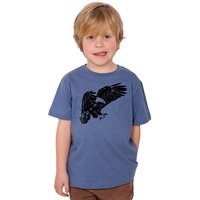 HANDGEDRUCKT "Weißkopfseeadler" Unisex Kinder T-Shirt Earth Positive