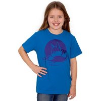 HANDGEDRUCKT "Wolf" Unisex Kinder T-Shirt Earth Positive