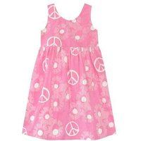 Global Mamas Bio Sonnenkleid - Peace Flower - Pink