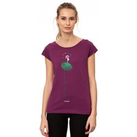 FellHerz Damen T-Shirt Rainbow Jongleuse berry lila aus 100% Biobaumwolle