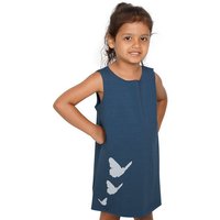 "Schmetterlinge" Kinder Biokleidchen HANDGEDRUCKT
