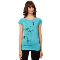 FellHerz Damen T-Shirt Yogamädchen aus 100% Biobaumwolle
