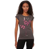 FellHerz Damen T-Shirt Eukalyptusmädchen dunkelblau aus 100% Biobaumwolle