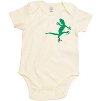 HANDGEDRUCKT "2 Geckos" Baby Body Earth Positive