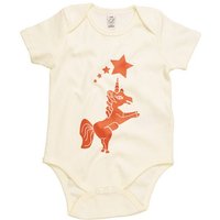 HANDGEDRUCKT "Einhorn" Baby Body Earth Positive
