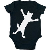 HANDGEDRUCKT "Klammerkatze" Baby Body Earth Positive