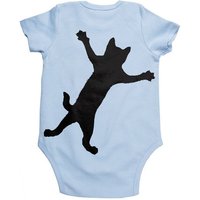 HANDGEDRUCKT "Klammerkatze" Baby Body Earth Positive