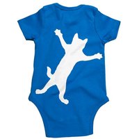 HANDGEDRUCKT "Klammerkatze" Baby Body Earth Positive