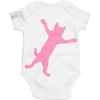 HANDGEDRUCKT "Klammerkatze" Baby Body Earth Positive