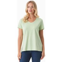 ORGANICATION Damen Basic T-Shirt aus Bio-Baumwolle mit V-Ausschnitt