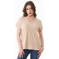 ORGANICATION Damen Basic T-Shirt aus Bio-Baumwolle mit V-Ausschnitt
