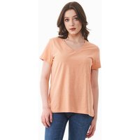 ORGANICATION Damen Basic T-Shirt aus Bio-Baumwolle mit V-Ausschnitt