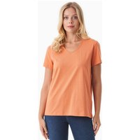 ORGANICATION Damen Basic T-Shirt aus Bio-Baumwolle mit V-Ausschnitt