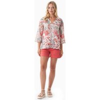 ORGANICATION Bluse aus Bio-Baumwoll-Voile mit Blumenmuster