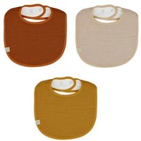bistyle Lätzchen Baby Musselin (3 St) Doppelseitig Handtuchfunktion Unisex